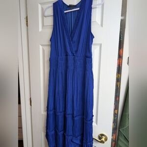 White House Black Market Royal Blue Maxi Dress